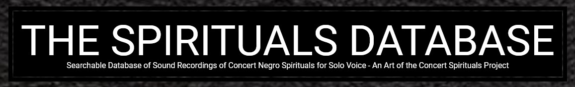 Browse Items · The Spirituals Database