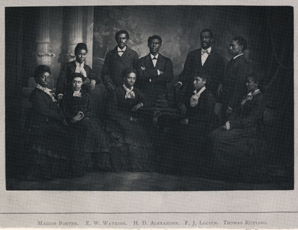 Group photograph of Fisk Jubilee Singers